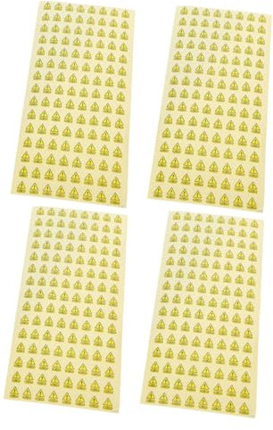 ETHZZLE 500 Stück Selbstklebende Batteriewarnetiketten Sicherheitswarnhinweise Für Batteriegefahren Abziehbare Vorsichtsaufkleber Mit Starkem Haftung