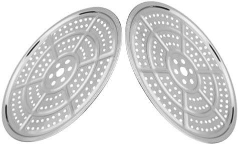 Alipis 2piezas Rejillas Inoxidable Para Enlatar Vaporera Inoxidable Bandeja Cocción Al Vapor