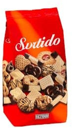Surtido de galletas y barquillos Hacendado Paquete 500 g Pack 2