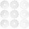 Bestgle Lot de 9 lames de coupe rotatives de 45 mm, lames de rechange rotatives perforées de 12, 15 et 27 dents pour Fiskars Olfa, tissu, cuir, papier, carton, artisanat, couture