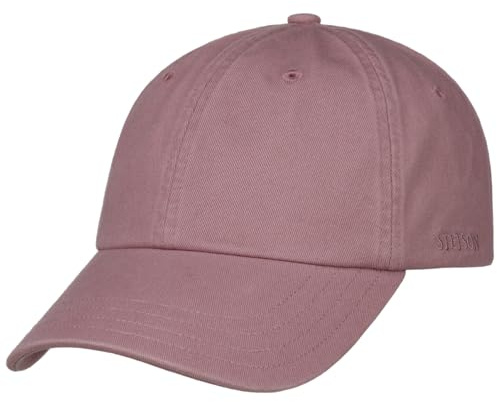 Stetson Rector Baseball Cap Baumwolle UV-Schutz Strapback Unisex Sommer Winter, Oldrose, Einheitsgröße