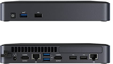 Intel NUC Element Mini PC Mini Computer Desktop, Intel 11 Gen Core i5-1135G7 Prozessor Industriecomputer bis zu 4,20 GHz, Bluetooth, 2 HDMI für 4K, Dual LAN, Windows 11 Pro (8G RAM 512G SSD)