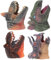 TOYANDONA 4 Stück Dinosaurier-Handpuppenspielzeug Handspielzeug Dinosaurier-Figur Rollenspiel Handpuppe Dinosaurier Fingerpuppen Tier Handtierspielzeug Dino-Handpuppe Dinosaurierpuppen Vinyl
