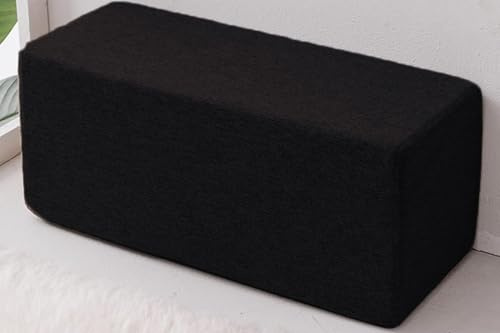 RTSFKFS Armstützpolster for Sofa, Stuhl, Bett - Kuboidale Armstützauflagen for Erhöhung der Arme - Ruhepillow mit Abnehmbarer und Waschbarer Abdeckung(Schwarz,40x20x20cm)