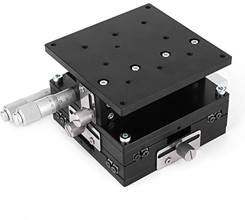 KIMISS XYZ 3-Stufen-Trimmplattform für Präzise Positionierung und Feinabstimmung – 90 X 90 Mm Manueller Schiebetisch