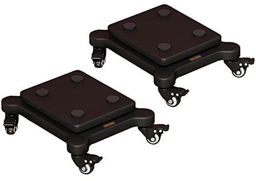 Subwoofer Isolation Stand with Wheels, Speaker Isolation Feet Platform, Riser Stabilizer Base for Standard Speakers