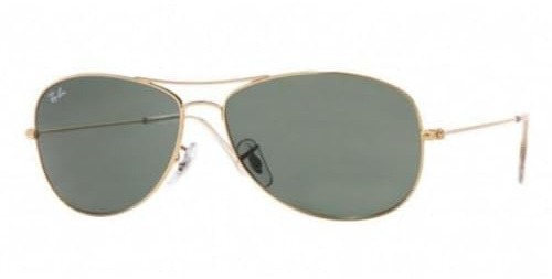 Ray Ban Sunglasses RB 3362 Cockpit RB3362 001 Metal Gold Green Grey
