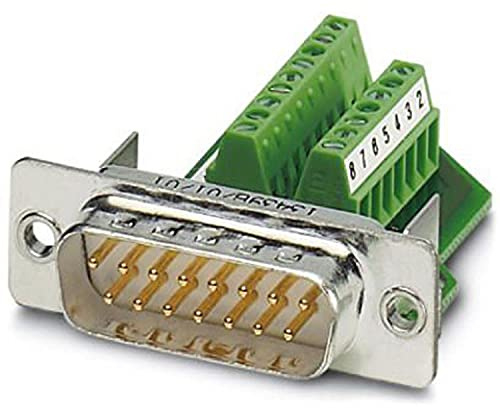 Phoenix vs-15-st-dsub/16-mpt-0,5 D-Sub 15 Green, Silver