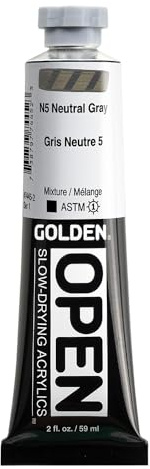 Golden OPEN Acrylfarben, 60 ml, 7445 Neutral Grey N5