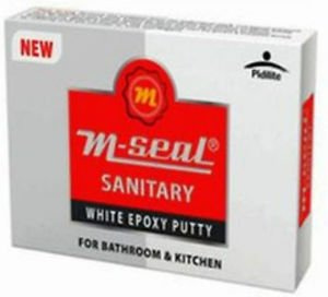 Pidilite M-seal sanitaire Mastic époxy Blanc Boîte de 50 g