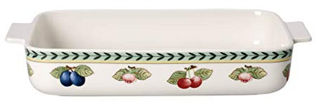 Villeroy & Boch French Garden Teglia, 30X20 cm, Porcellana Premium, Bianco/Multicolore