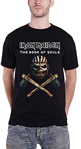 Official Iron Maiden Axe Colour T-Shirt Black