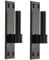 White Hinge Limited 2X Heavy Duty Gate Hooks for Band Hinge Pins - 16mm Black Lift Off Bracket