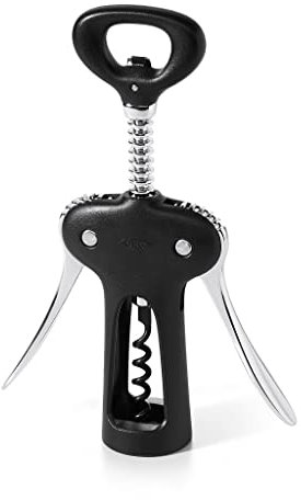 OXO Good Grips – Tire-bouchon à vis avec décapsuleur ou ouvre-bouteille - acier inoxydable
