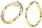Orovi – Creolen aus 14 Karat Gelbgold (585) – Ohrringe Gold Damen mit gedrehtem Design hypoallergen & handgemacht – Hoop Goldohrringe mit Klappbügel in hochwertiger Schmuckschachtel (23 x 2 mm)