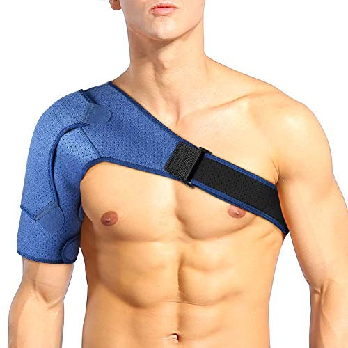 Soutien épaule pour femme et homme, Rotator Brassard Support Stabilité Wrap pour Articulation AC dislocée, Bursite, Tendinite, Labrum, Arthrite, Manchon de compression L