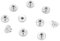 M3 M4 M5 M6 M8 M10 Vernickelter Kohlenstoffstahl Handfest Rändelmuttern Griff mit Muttern(M3（10pcs）)