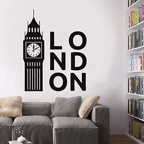 wZUN Big Ben Vinyl Wandaufkleber Wohnzimmer Schlafzimmer Dekoration Vinyl Wandtattoo Firma Büro Home Dekoration 73x57cm