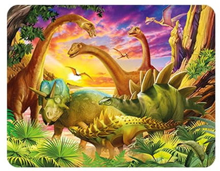 3D LiveLife Magnet - Dino Delight from Deluxebase. Lenticular 3D Dinosaur Fridge Magnet. Magnetic decor for kids and adults with artwork licensed from renowned artist, Michael Searle