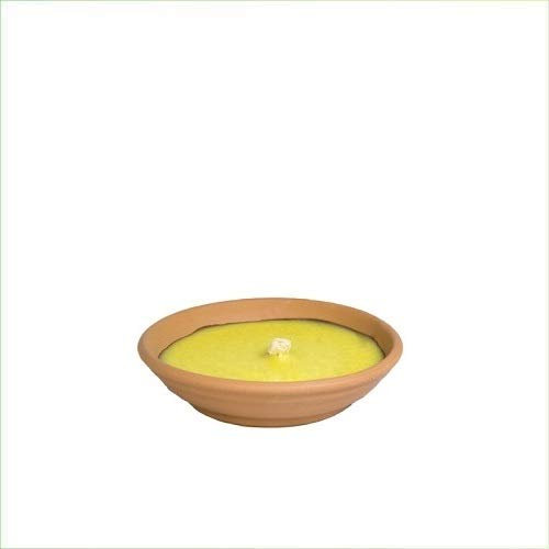 Virsus Candela citronella Candele per Esterno in coccio di Terracotta 11 cm Set da 10 Pezzi Giardinaggio antizanzare Feste ed Eventi