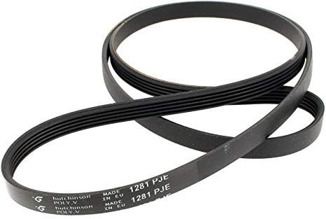 Vedette Courroie 1281j5 = 5pje1281 pour Lave-linge Compatible avec Lave-linge Faure, Thomson, Brandt, Curtiss, Vedette, Continenta