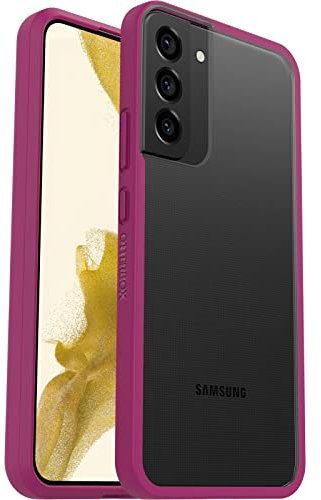 OtterBox Cover per Samsung Galaxy S22+ Sleek, resistente a shock e cadute, cover Sottile, testata a norme anti caduta MIL-STD 810G, Transparant/Rosa, Senza Retail Package