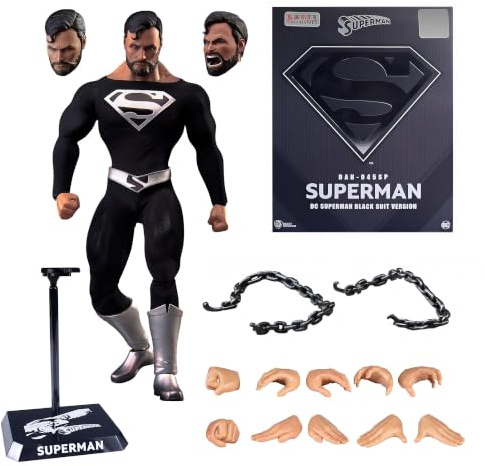 Beast Kingdom - Warner BROS DC Comics Superman Black Suit 1:9 Dynamic 8ction Heroes Actionfigur