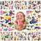 Tattoo Kinder,Super Mario Temporäre Tattoos Stickers 8 Blätter Set,Wasserdichte Aufkleber,Mario Kindertattoos für Mädchen Jungen Kindergeburtstag Mitgebsel Party
