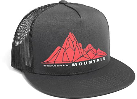 DEPARTED Herren Mesh Trucker Hat mit Print/Motiv - Snapback Cap - No. 99, Dark Grey
