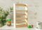 Marco Paul Étagère traditionnelle autoportante en bois pour herbes et épices, 15 pots de rangement pour cuisine, garde-manger, idéal pour stocker des herbes, des épices et des assaisonnements