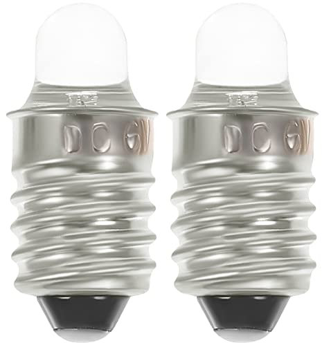 OSALADI Die 2 Stücke Taschenlampe Birnen Ersatz 6 V E10 Basis Taschenlampe Taschenlampe Schraubensockel Taschenlampe Für Taschenlampe Taschenlampen Lampe Glühbirnen