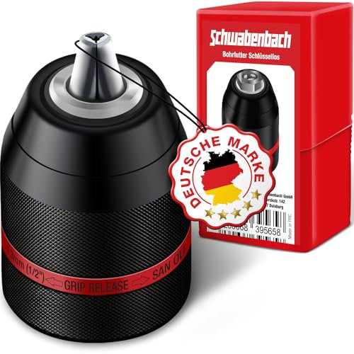 SCHWABENBACH ® Schnellspannbohrfutter 2-13mm 1/2-20UNF für Bohrmaschinen und Schlagschrauber - Bohrfutter Adapter NEU