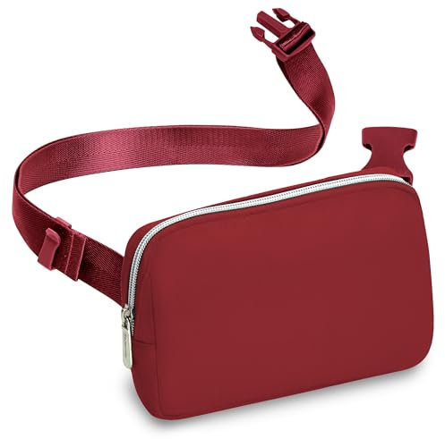 Crossbody-Gürteltasche für Damen – stilvolle Bauchtasche, funktionale und modische Hüfttaschen für Reisen, Festivals und den täglichen Gebrauch, Rot – 1 Tasche, One-Size, Bauchtasche