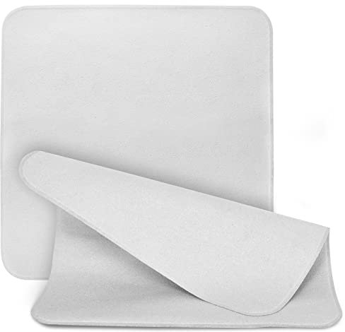 Lot de 2 Chiffons de Nettoyage en Microfibre Compatibles avec Apple Display, Chiffon de Polissage,Nettoyage Ecran Doux et Efficaces pour Tablettes, Ordinateurs,Téléphone et Télévision - 16 x 16 cm