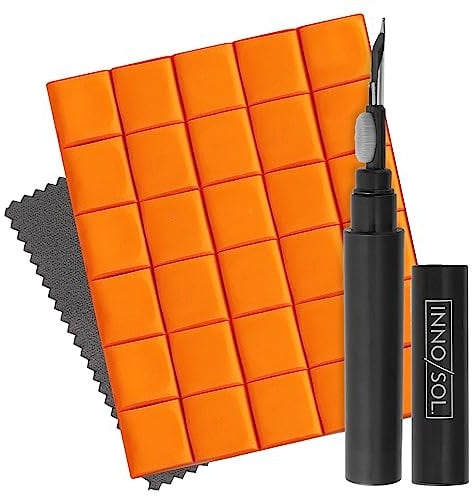 INNOSOL Premium Reinigungsset für Elektronik I Geeignet für AirPods, Kopfhörer, Kamera, Smartphone UVM. I Airpods Cleaning Kit Essentials inkl. Reinigungsknete, Reinigungsstift und Mikrofasertuch