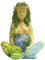 PSYHILAR Mutter Erde Statue, 17,8 cm Fruchtbarkeit Gaia Göttin Statue, Natur Schwangere Wicca Altar Supplies, Mond Yoga Alter Tisch Hexerei