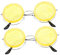 ABOOFAN 6 Stk Transparente Gläser Partybrillen Transparente Sonnenbrille Shutter-brille Pool-sonnenbrille Jalousien Getönte Gläser Obst-sonnenbrille Sommer Brille Kind Spielzeug Zitrone