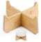 IDOGCHEW Holzständer für Antischlingnapf Katze mit 4 Rutschfesten Füßen auf der Unterseite, der Beste Begleiter für Anti Schling Napf Katzen, 18 x 18 x 7,8 cm