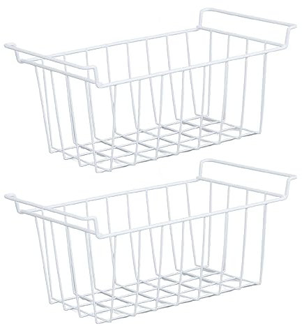 Pyhodi Cestas de Congelador, Organizador de Arcón Congelador, Almacenamiento de Gran Capacidad para Macarrones, Cajas de Queso, Contenedores de Almacenamiento de (39x20x20cm /