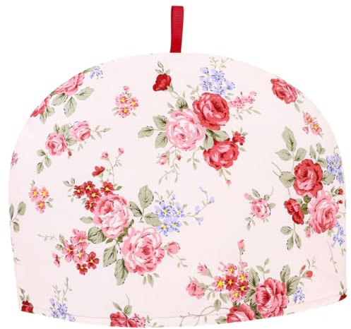 NAMOARLY Insulated Teapot Cover Floral Cotton Tea Cozy Wadding Protector Kettle Warmer Anti-Scald Household Tea Pot Warmer Cover Kitchen Use