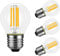 4 Pezzi Lampadina Filamento LED E27 4W Dimmerabile, Equivalenti a Lampadina Incandescenza 40W, Forma G45, Luce Bianca Calda 2700K, 400lm, AC 230V, E27 Lampadine Globe Trasparenti, Risparmio Energetico