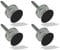 HANDLEZONE® 2 Set Pack Flush Mounted Magnetic Catch, Concealed Fixing for Internal Doors, Single, Double, Sliding, Bi-fold, Wardrobe, Cupboard, to Keep Doors Closed - Black Matt