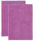 Decomira Badematte rutschfest | Als Badteppich Set kombinierbar | Badezimmer-Teppich Bad-Vorleger waschbar aus Chenille | Duschvorleger für Dusche, Badewannen, WC Deko | Lila - 50x80 cm (2stk)