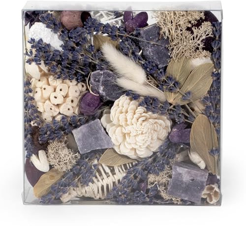 ANDALUCA Maison Box Fragrance Potpourri Decorative Vase & Bowl Filler Home Décor (Lavender Quartz)