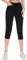 SAFORT Caprihose Damen Sommer 3/4 Capri Leggings Schmales Bein mit Taschen Sporthose für Yoga Gym,Schwarz,M