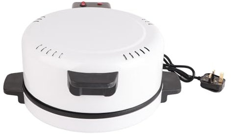 Electric Pizza Maker, Double Sided Heating Pizza Machine, Multifunctional Breakfast Machine, with Indicator Lights 1800W 220 240V(UK plug)