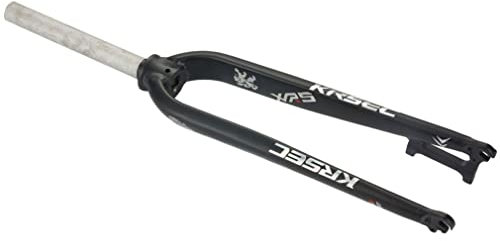 MTB Rigid Fork 26/27.5/29 Inch Mountain Bike Fork Disc Brake Aluminum Alloy Bicycle Fork 1-1/8 Straight Tube Front Fork Quick Release 9mm (Color : Black)