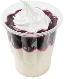 VONCYKI Künstliche Marmelade, Eisbecher, Eisbecher, Modell, künstliche Creme, Dessert, Fenster, Display, Lebensmittel, Spielrequisiten, Simulation, Heimdekoration, Dekoration (lila)