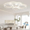 KeLuKes Dimmbar LED Deckenleuchte, Wohnzimmer LED Deckenlampe Mit Fernbedienung, Memory-Funktion, 3000k-6500k, Timer, 100cm Modern Ringlicht, Weiß