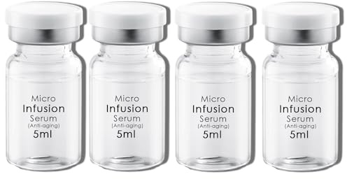 Anti-Aging Serum 5 ml, Hyaluronsäure-Serum Ampullen für Feuchtigkeitspflege, glättet feine Linien, All-in-One Micro Hydra Infusion System, für alle Hauttypen geeignet (5 ml x 4)